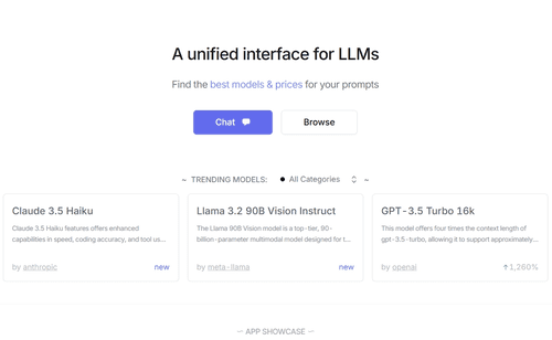 OpenRouter：集成多LLMs的统一接口,免费大模型接口