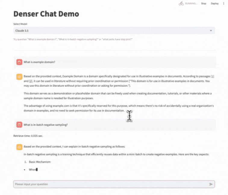 Denser Chat：与PDF文件互动，提供源代码高亮显示-1