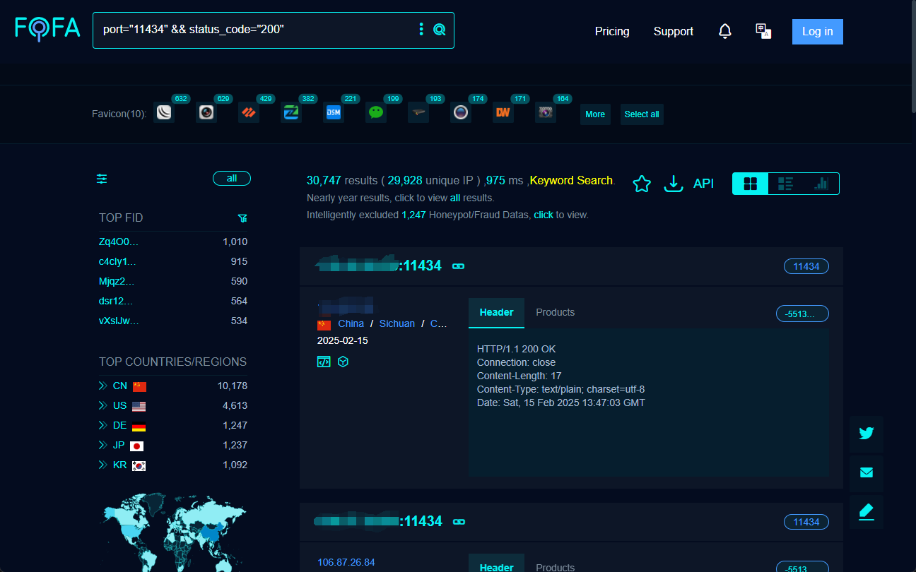 警惕互联网上暴露的 DeepSeek‑R1 模型与 Ollama 安全风险-1