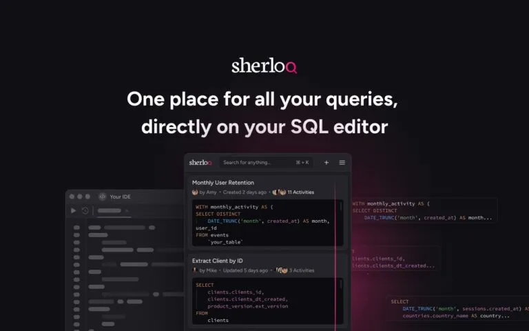 Sherloq: A Collaborative Platform for Managing & Sharing SQL Queries ...