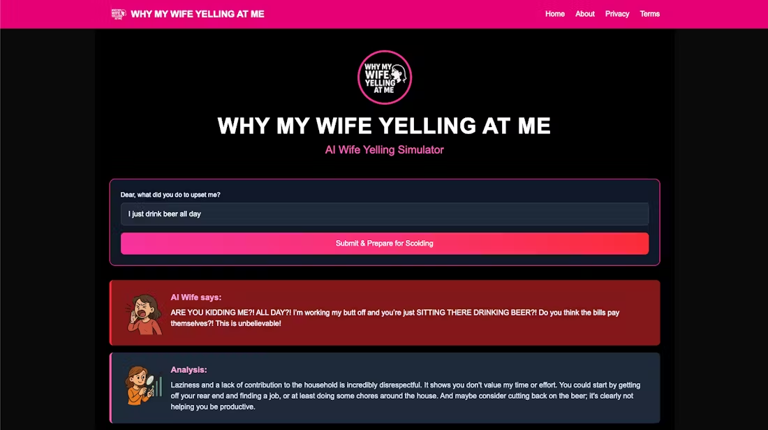 Why My Wife Yelling At Me：模拟婚姻沟通的互动工具-1