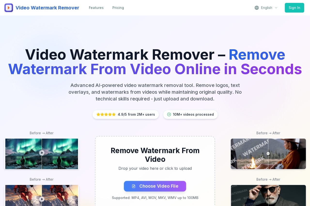 Video Watermark Remover：在线移除视频水印的工具-1