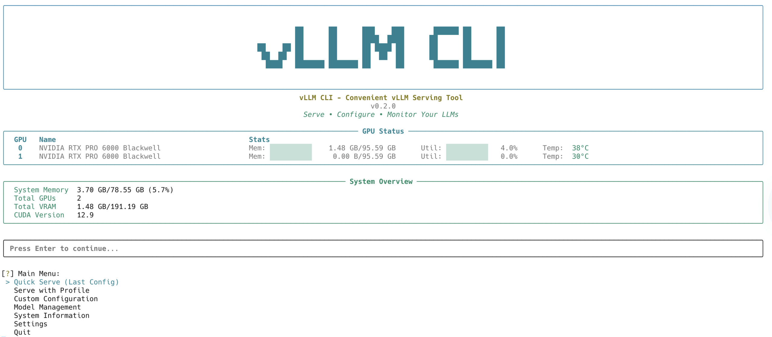 vLLM CLI：使用 vLLM 部署大语言模型的命令行工具