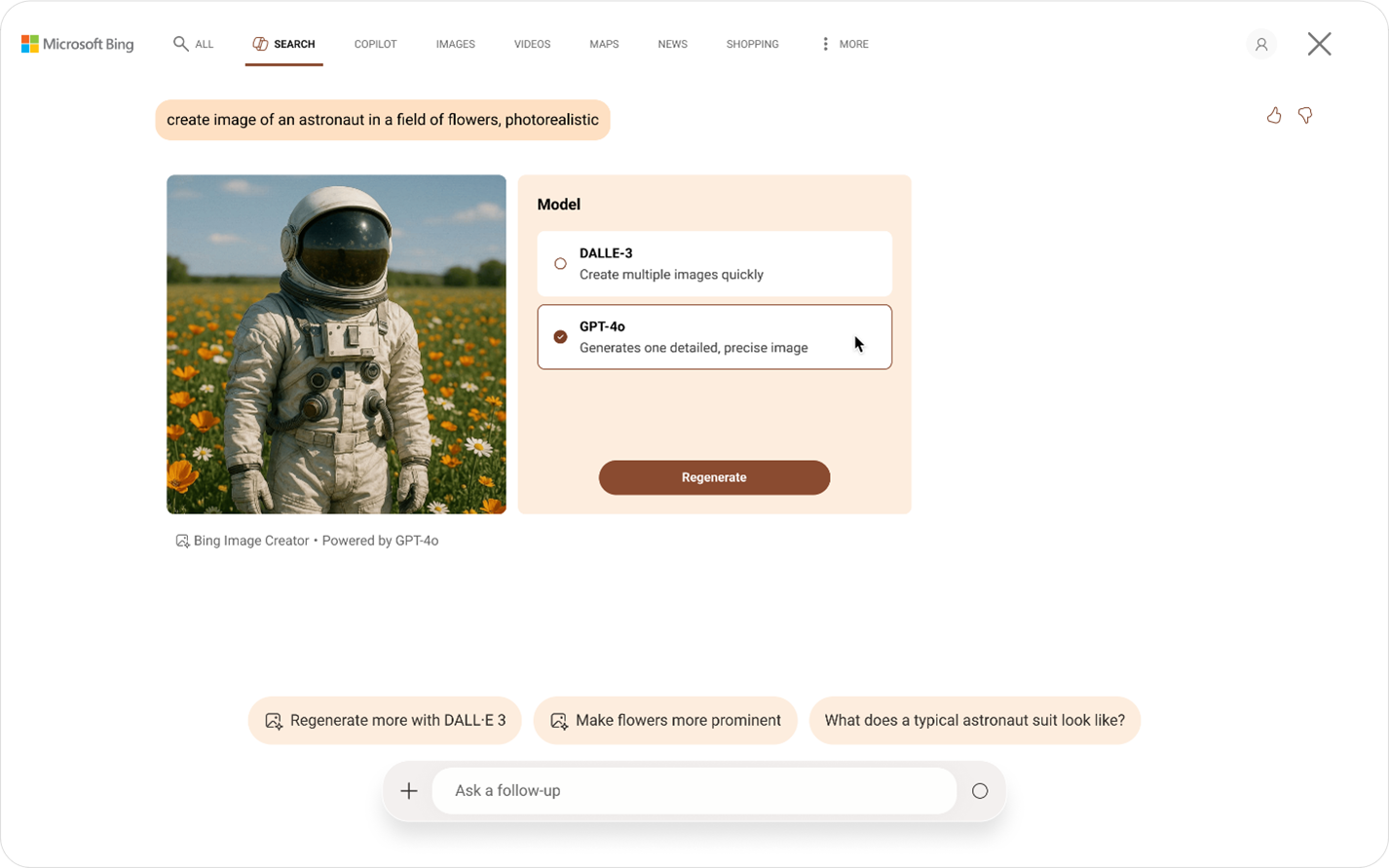 Bing Image Creator 新增 GPT-4o 图像生成工具-3