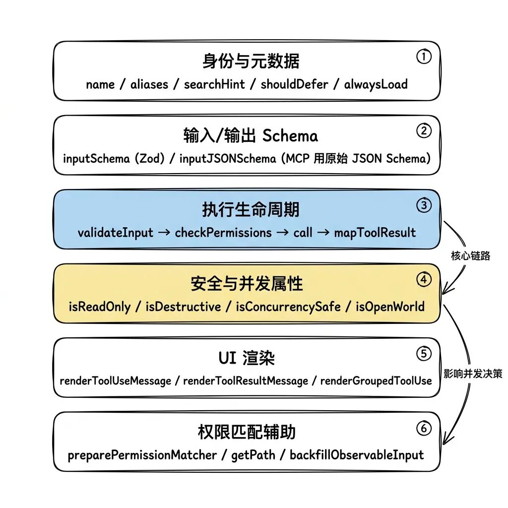 Tool 接口六个功能组